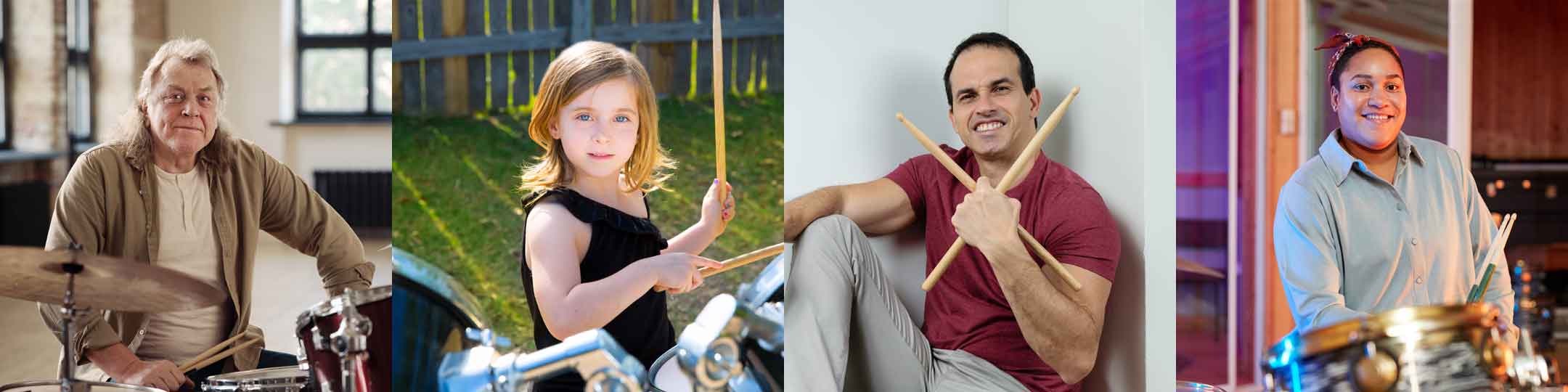 Zoom Drum Lessons Student Lineup 1